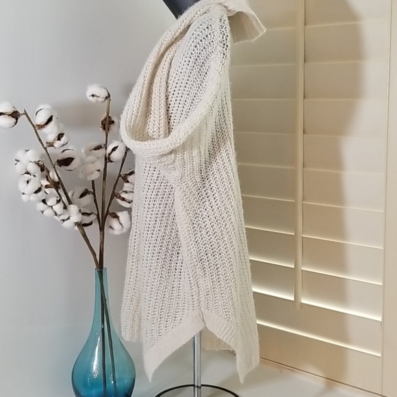 Aeropostale Knit Sweater Cream & Metallic Sm - Picture 6 of 8